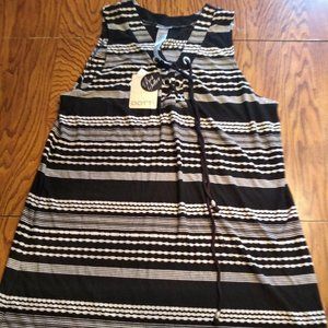 Dotti Black/White Beach Cover Up